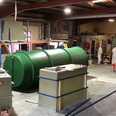 Aglass Fabrication Holding Tank 8 Metre Long